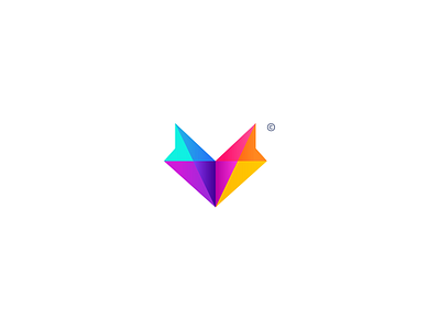 Fox Logo For Sale animal awesome colours creative fox gradients illustrator logo modern shapes simple symmetric