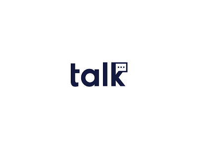 Talk chat chat bubble creative logo minimal simple talk