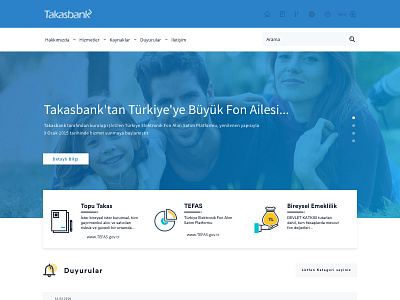 Takasbank design ui ux web