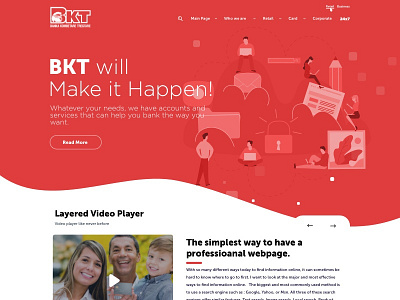 Bkt Banka design demo marketing ui ux web