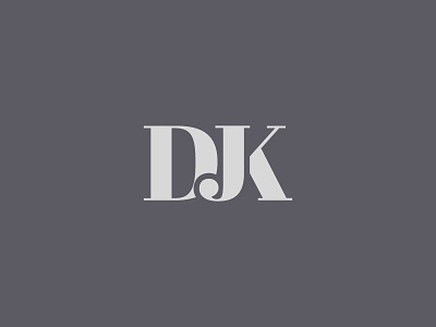 DJK Monogram d j k letters logo logo design monogram type