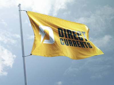 Direct Currents - Site Flag bolt logo d logo electical electrical d logo electrical logo flag logo letter d lightning logo flag logo mark logo on flag yellow logo