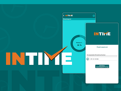 INTIME - mobile app clock time web edsign website