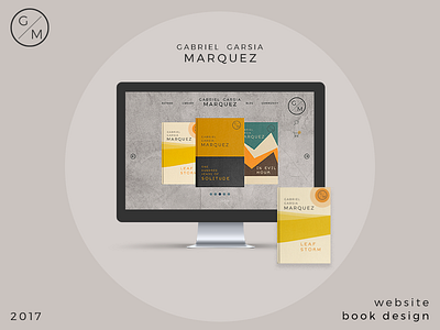 Marquez book design logotipe marquez website