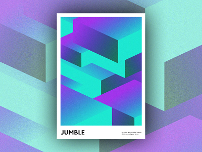 Jumble abstract covid design gradient graphic design poster poster art print typography