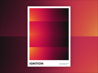 ignition abstract design gradient graphic design poster poster a day poster art print