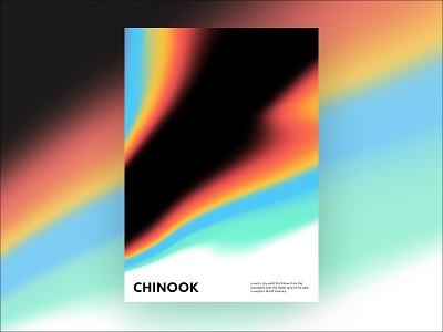 chinook abstract daily poster design gradient graphic design poster poster a day poster art print