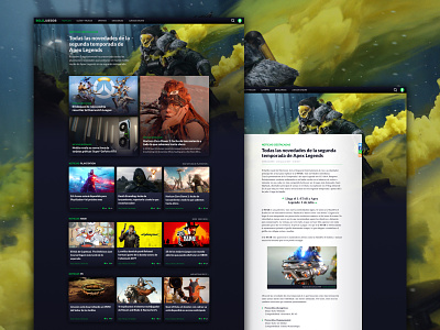 solojuegos concept articles article article page articles design homepage ui videogames
