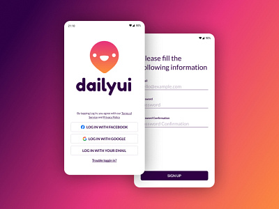 Sign Up page DailyUI