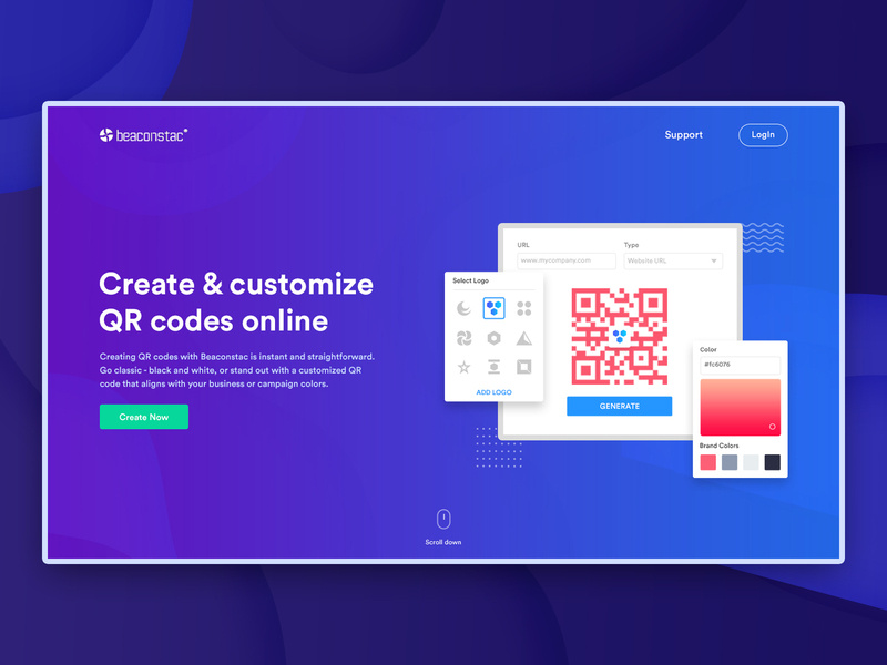 Qr Code Generator Banner By Dhanush Kumar V On Dribbble