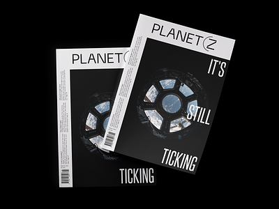 PLANET Z - Futuristic magazine cover mockup