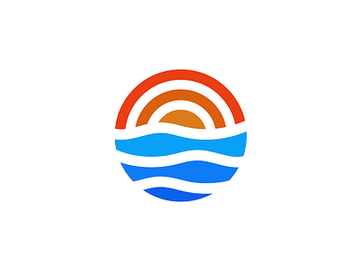 Sunset beach - Logo design
