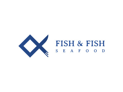 Fish&Fish Seafood restaurant - Logo design brand brand identity branding fish fish logo identity logo restaurant restaurant logo seafood seafood restaurant seafood restaurant logo