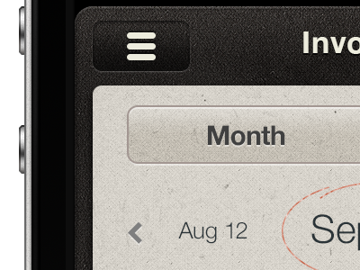Invoicer app awesome geomicons concept ios iphone ui