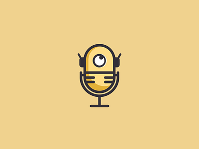 robot podcast logo cartoon character character logo design logo podcast podcast logo robot robot logo