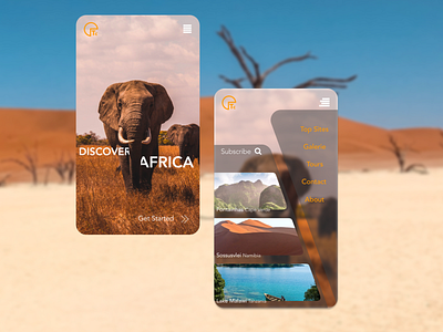 Discover Africa UI africa algeria animation colors creative creative design designer logo mobile mobile design mobile ui ui ui ux ui design uidesign uiux web webdesign webdesigner website design