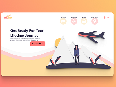 Traveler ui algeria animation colors designer plane travel travel agency travel app traveling ui uidesign uidesigner uiux webdesign webdesigner