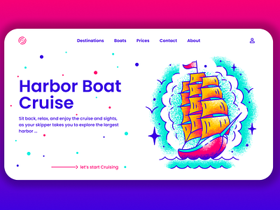 Boat Cruise algeria animation art branding colors design designer illustraion logo mobile product design typography ui uidesign uiux web design webdesign webdesigner