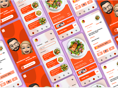 Food app algeria algerie animation brand branding design designer illustration logo mobile mobile app mobile ui uidesign uiux webdesign webdesigner