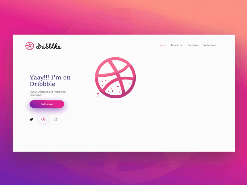 Yaay!! I'm on Dribbble adobe after effects dribbble