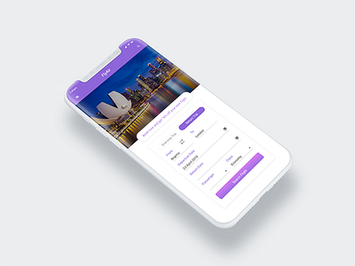 Flight Booking Screen figma