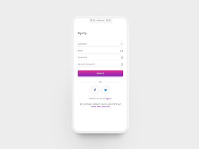 Daily UI #001, Sign Up screen adobe xd daily ui female designers in nigeria sign up uiux design