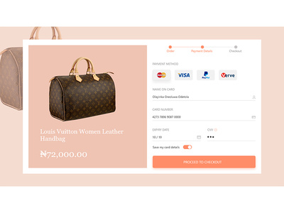 Daily UI #002, Credit card checkout page