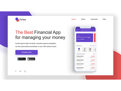 Daily UI challenge #003, Landing page