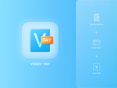 Vendy Pay App Icon appicon credit card vending machine