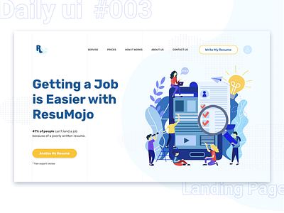 Daily Ui Challenge #003 - Landing Page daily ui dailyui landing page landingpage ui