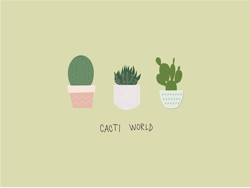 Cacti World by Elisa Vernazza on Dribbble