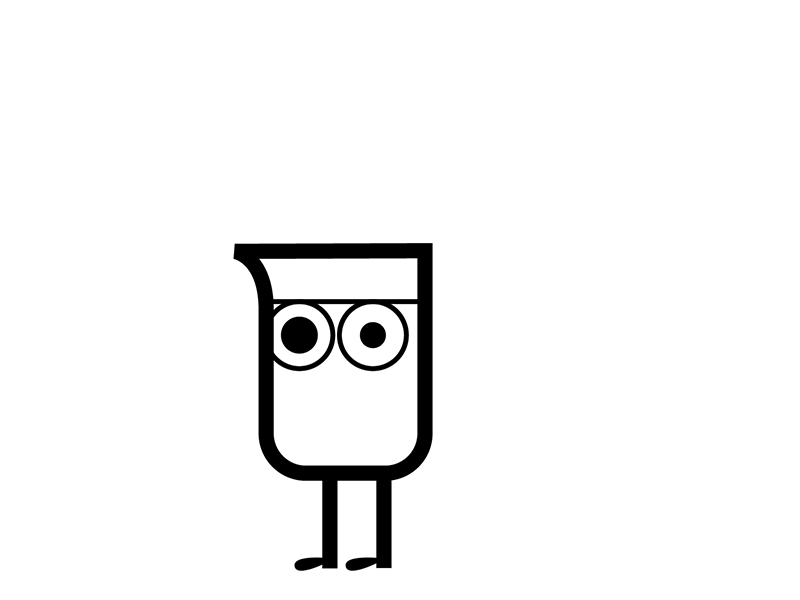 Jar animation character doodle gif
