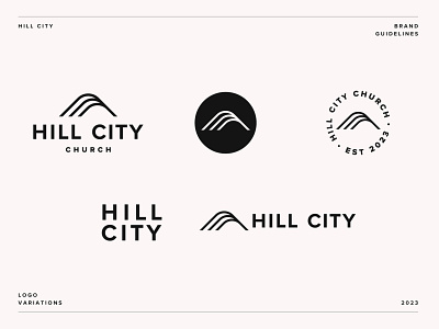 Hill City branding church logo