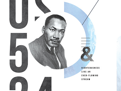 Amos Poster amos collage design martin luther king poster typography