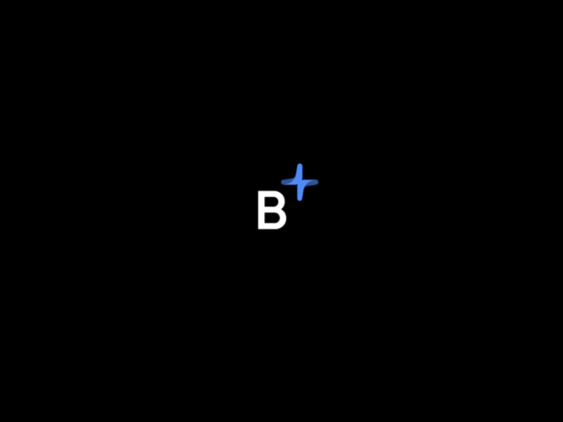 Beplus - Logo Animation app beblue logo logo animation motion design motion graphics plus ux ui