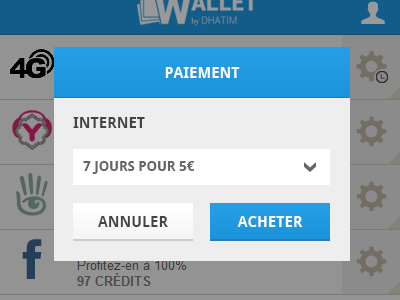 Wallet Popup mobile popup ui webdesign