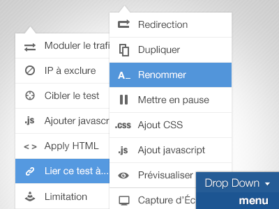 Dropdown menu dropdown webdesign