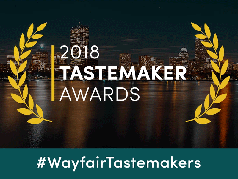 Tastemakers 2018 Announcement Social Logo 2018 2d after effects animation announcement award laurels logo loop social tastemakers wayfair