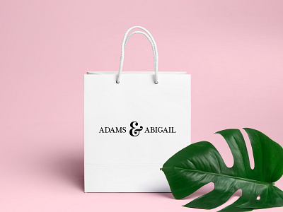 Adams & Abigail Fashion Brand Logo dailylogochallenge design fashion fashionbrand logo logodesign typography