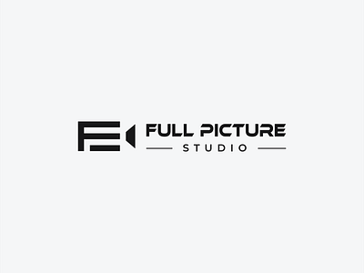 F letter Film production logo design