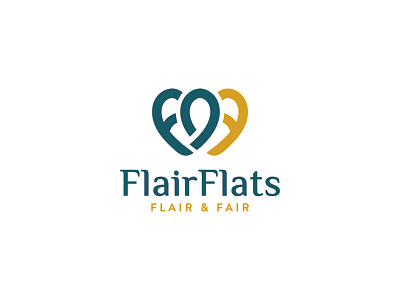 F F Heart logo branding design goods for sale graphic design identity logo logo design logotype minimal minimalist log modern logo popular typography