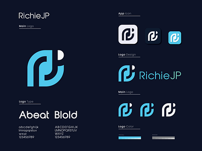 R+JP Logo Design branding branding design design graphic design illustration logo logo design logo designer logodesign minimal minimalist logo mobile modern logo printing typography