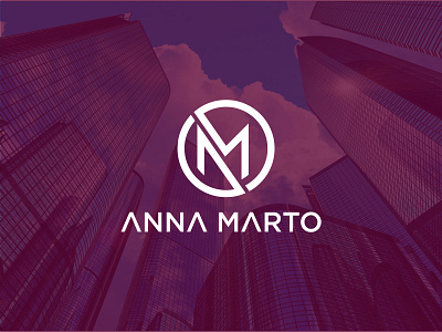 A + M Real estate company logo design