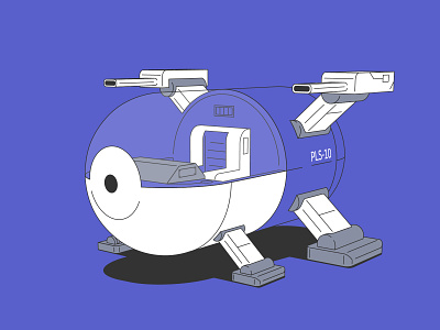 Spaceship "Pill" drugs illustraion illustrator pill spaceship starship vector