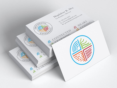 Providentia Enterprises Logo books branding businesscard college conceptual design design e learning education elegant logo morse code simple typography vivid