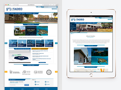Universidad Jorge Tadeo Lozano | English Version design interface ui web