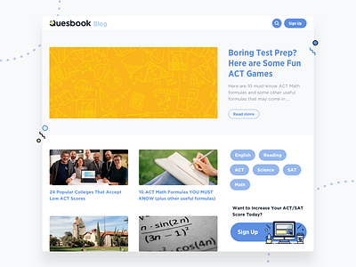 Quesbook Blog Redesign blog blog design product design ui design web design