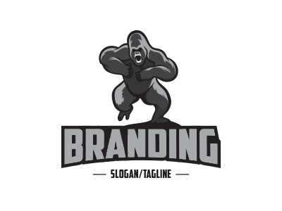 Gorilla Attack angry gorilla brand gorilla gorilla in attack gorilla logo silverback