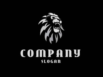 Kings Roar big cat logo king lion logo roar logo silver lion