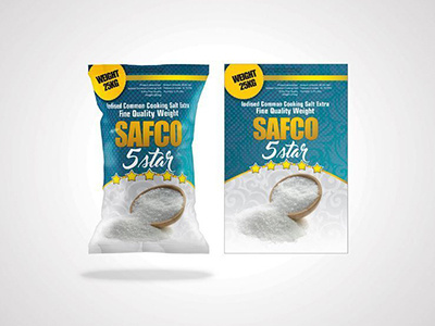 Safco 5 Star design mock up rice salt